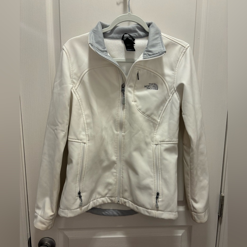 The North Face Women's Cream and Gray Ski Jacket